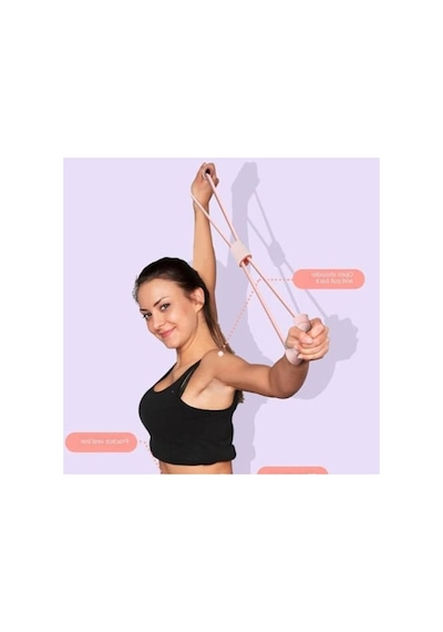 Pilates Ve Egzersiz Lastiği, Vücut Geliştirme İçin Açık Bej