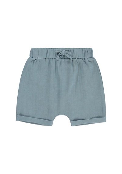 Civil Baby Müslin 6-18 Ay Şort - Mavi Soft İndigo