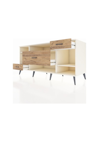 Kronos Konsol 4 Raflı 3 Çekmeceli 176x59x83 Aytaşı-aytaşı/çam Aytaşı/çam Kronos Konsol 4 Raflı 3 Çekmeceli 176x59x83 Aytaşı-aytaşı/çam Aytaşı/çam