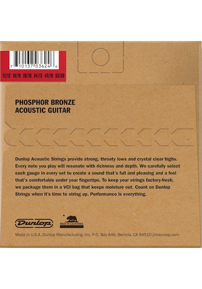 Jim Dunlop Dap1252J Medium 12 Telli Akustik Gitar Teli 12/12–52/