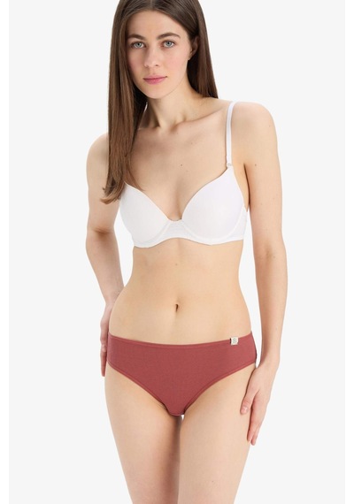 DeFacto Ribana 3'lü Slip Külot-Fall in Love D6404AX25SPBR327 Bordo DeFacto Ribana 3'lü Slip Külot-Fall in Love D6404AX25SPBR327 Bordo