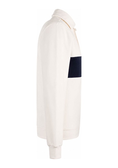 Trender Parçalı Beyaz-lacivert Erkek Sweatshirt 2010 Beyaz - Lacivert
