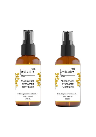 %100 Saf Ölmez Çiçek Suyu - Altınotu Hidrosolü 2 X 100ml