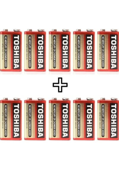 Toshiba Heavy Duty 6F22KG 9 Volt 10'lu Özel Pil Paketi
