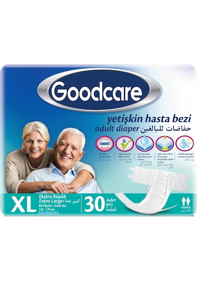 Goodcare Hasta Bezi Yetişkin Bel Bantlı Tekstil Yüzey Xl180 Adet XL