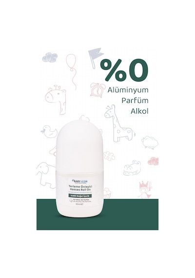 Baby Icon Sensitive Terleme Önleyici Roll-On 50 ML