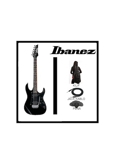 Ibanez Grx20-Bkn Elektro Gitar (Kılıf+Pena+Askı+Jak Kablo)