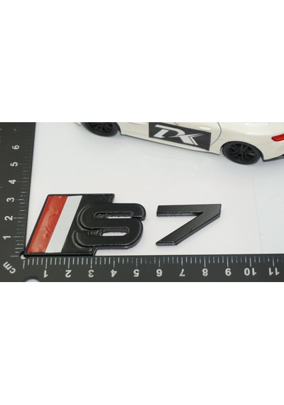 Dk Tuning S7 Siyah Gri Kırmızı 3m Bagaj Logo Audi İle Uyumlu