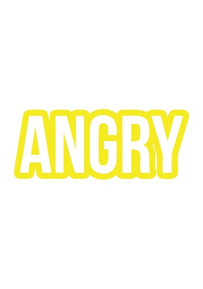 Angry Araba Sticker 17x17 Cm Sarı