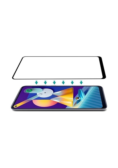Ally Sm Galaxy M11 Full Glue Tempered Cam Ekran Koruyucu- 5775