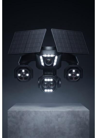 Solar Guardian Pro 5 Lensli 4g Sim Kartlı Solar Panelli Güvenlik Kamerası