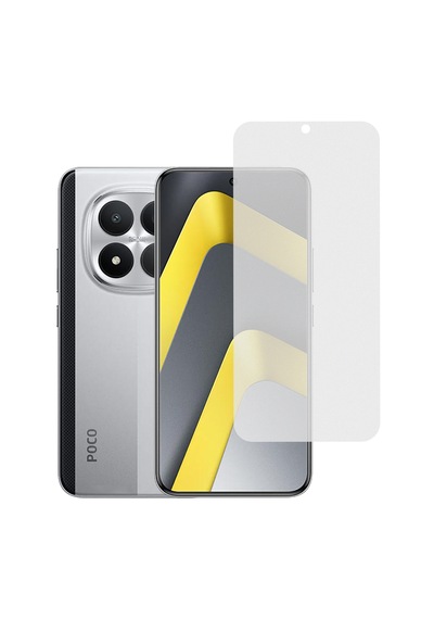 Microcase Xiaomi Poco M8 Pro Tam Kaplayan Çerçeveli Mat Cam Koruma - Al3124