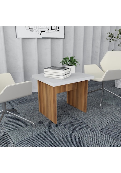 Pasha 4'lü Ofis Takımı  Model 6 Ceviz Beyaz