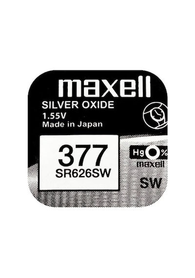 Maxell Sılver Oxide 377 Sr626sw Pil 10'lu Paket