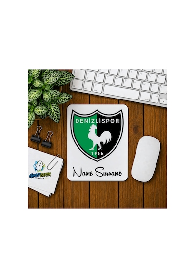 Kişiye Özel Denizlispor Baskılı Oyuncu Mousepad 0150