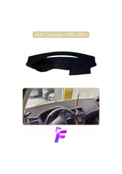 Seat Cordoba 1998-2001 Uyumlu Torpido Örtüsü Yansıma Önleyici Tam Koruma Hızlı Montaj K1