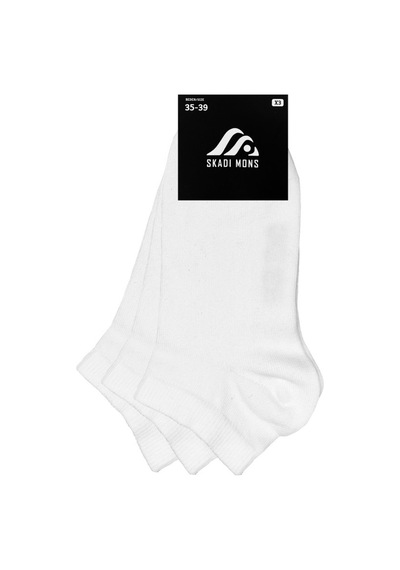 Skadi Mons Bambu Ankle 3 Pack Unisex Beyaz Çorap 1605030723-100 Beyaz