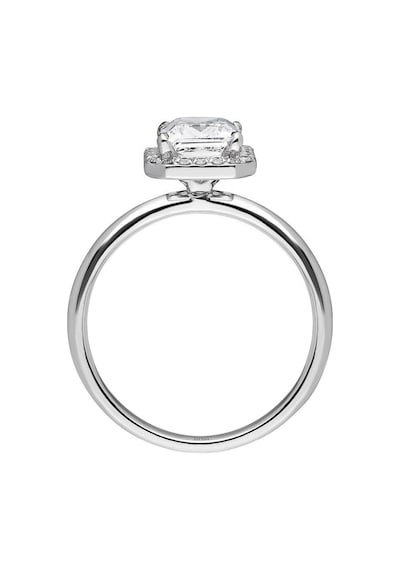 Sirius Pırlanta Ve Emerald Kesim Beyaz Safir Yüzük 0831R0032