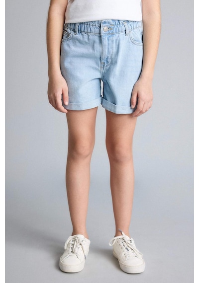 Defacto Paperbag Jean Şort Kız Çocuk B8113a826smnm63 Mavi-nm63