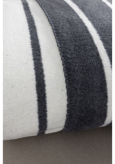 Twin Battaniye Soft Pamuklu Çift Kişilik Battaniye Antrasit Krem 200 X 220 5030a Krem