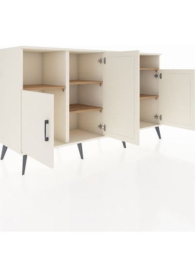 Kronos Konsol 5 Raflı 4 Kapaklı 176x59x99 Aytaşı-aytaşı/çam Aytaşı-aytaşı/çam