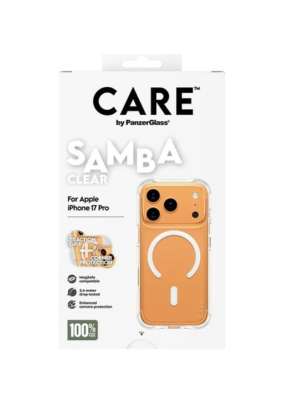 Panzerglass Care Apple iPhone Uyumlu  17 Pro Fashionable Case Samba Magsafe Şeffaf Kılıf