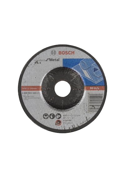 Bosch Standard For Metal Bombeli Taşlama Diski 125 x 6.0 MM - 2608603182
