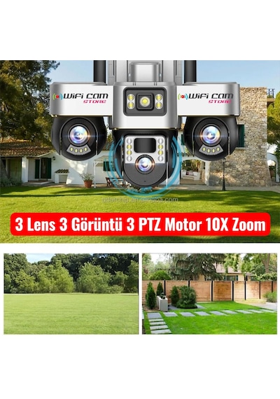 3 Motorlu V380 4g Solar Kamera