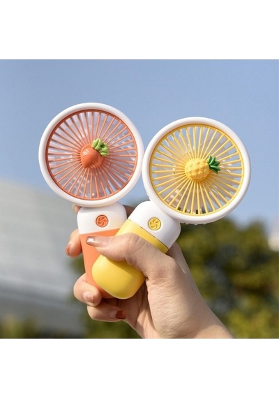 Maoyaya Sevimli Tasarım Mini Fan-şarjlı, Telefon Standlı, Masaüstü Mini Fan