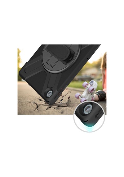 Lenovo Uyumlu Tab M10 Plus 3. Jenerasyon Tb-125fu Tb-128fu Defender Askılı Zırhlı Tank Case