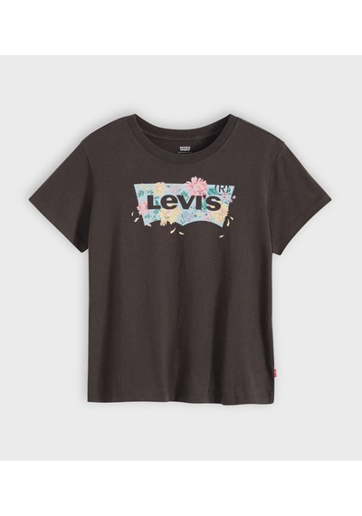 Levi's Kadın Logo Baskılı Kısa Kollu Günlük Tişört - 005gv-0020 Gri