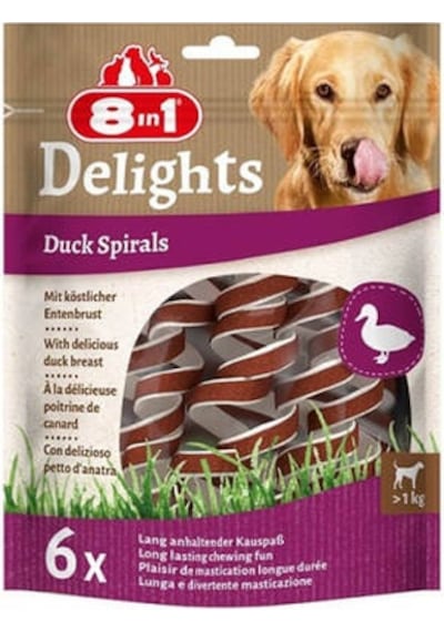 Delights Duck Spirals Ördekli Burgu Köpek Ödülü 6 Lı