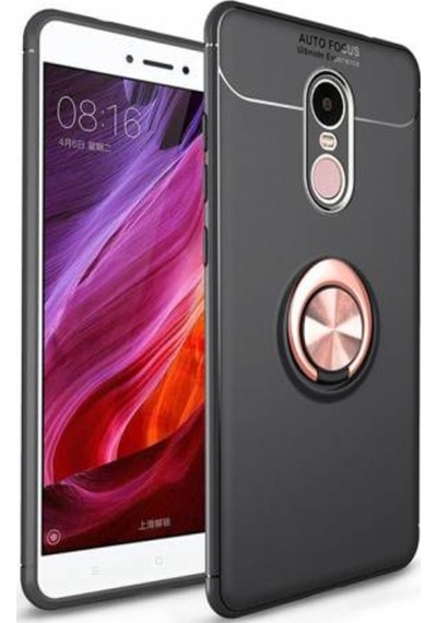 Xiaomi Redmi Note 4 4X Kilif Yüzüklü Tam Korumali Silikon Kapak 416938184