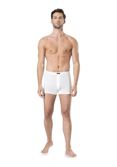 Pierre Cardin Erkek Penye Boxer Beyaz L