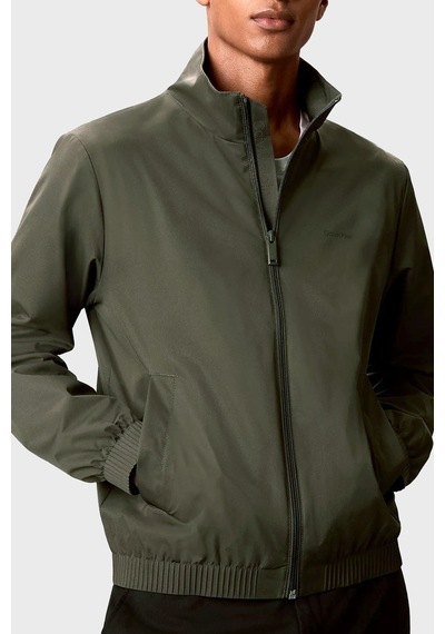 Calvin Klein Logolu Regular Fit Dik Yaka Mont Lv04lf515gpar Erkek Mont Lv04lf515g Par Haki