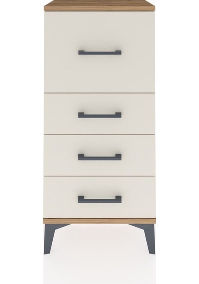 Arges Komodin 4 Çekmeceli 44x30x96 Çam-aytaşı Atlas Çam