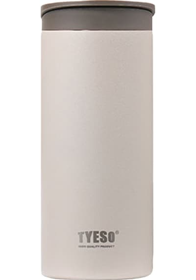 Tyeso Flat Termos Vakumlu Paslanmaz Çelik Taşıma Saplı 360ml - Beyaz TS-8840B