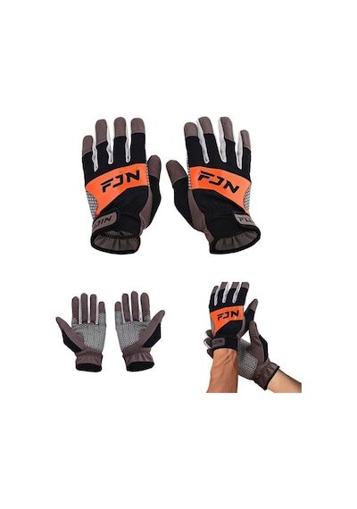 Fujin Pro Angler Trolling Gloves Black L/xl Siyah