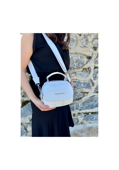 Just Polo Kadın Yeni Sezon Yumuşak Deri Şal Detaylı Ayarlanabilir Askılı Şık El Ve Omuz Çantası Shopper Krem 27906231