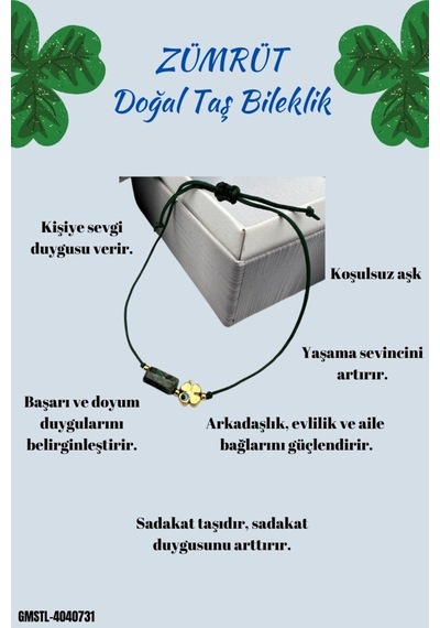 Gümüştel El Sanatları Sertifikalı Zümrüt Doğal Taş Bileklik Yonca Obje Detaylı Makrome Örgülü Kilit El Işçiliği Çok Renkli Gümüştel El Sanatları Sertifikalı Zümrüt Doğal Taş Bileklik Yonca Obje Detaylı Makrome Örgülü Kilit El Işçiliği Çok Renkli