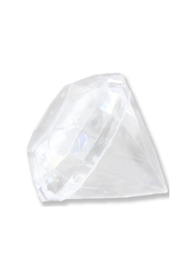 12 Adet 7x6,Cm Elmas Plastik Kutu Piramit