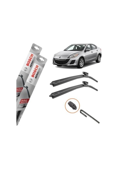 Mazda 3 Sedan Muz Silecek Takımı Ön Bosch Aeroeco 2009-2013