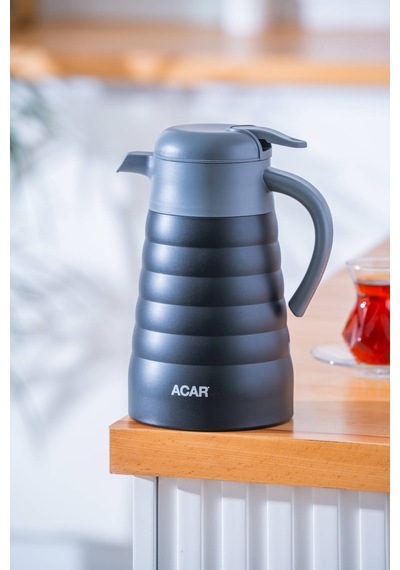 Acar Karat X Paslanmaz Çelik Boğum Detaylı Termos Siyah - 1.5 L Siyah