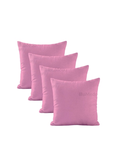 Dekoratif 4'lü Kırlent Yastık Kılıfı Seti - 42 X 42 Cm - Pembe