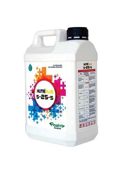 Ayrex Çiçek Açtıran Gübre 5-25-5 Çiçeklendirici Azot Fosfor Potasyum N-p-k Sıvı Gübre 5 Litre 0,250