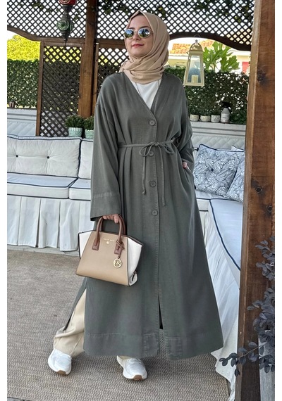 Rabia Şamlı Nazenin Kot Tencel Kap Çağla Normal