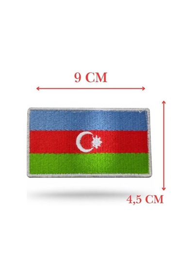 Terrien Delux Serisi Nisani Parçası Nisan Single Sword Bayrak Nakış - Peç 10 Cm X 4,5 Cm Çok Renkli