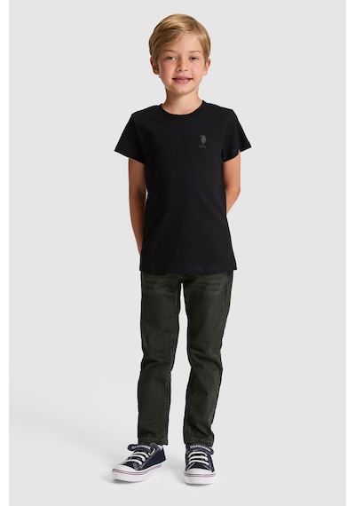 U.S. Polo Assn. Erkek Çocuk Siyah Tişört Basic 50325555-vr046