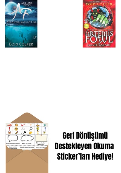 Artemis Fowl 7 - Atlantis Saplantısı + Artemis Fowl 5 - Kayıp Koloni + Okuma Sticker'ları