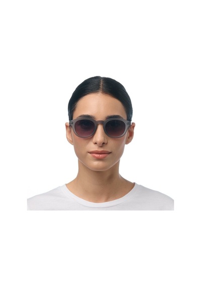 Okkia Milano Unisex Güneş Gözlüğü Transparan Gri / Lens: Siyah Gradyan Gri